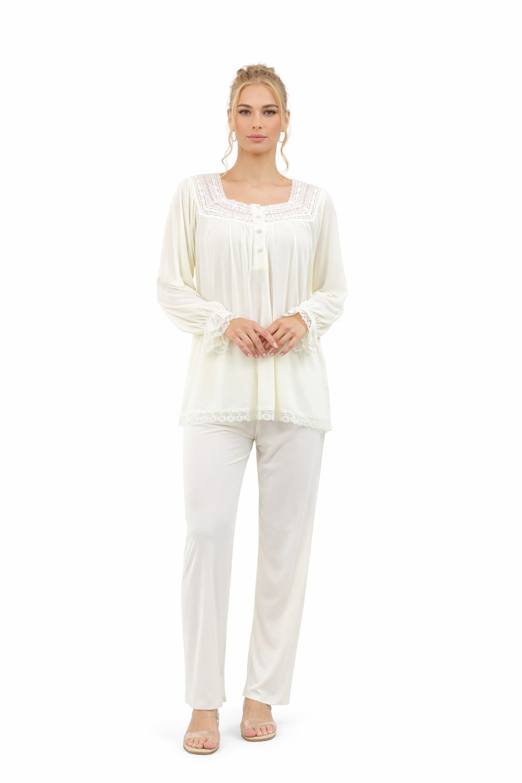 Ivory Buttoned Grace